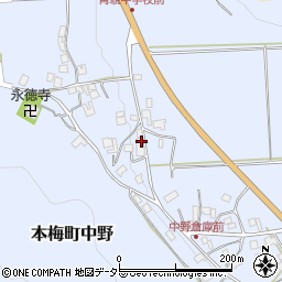 京都府亀岡市本梅町中野清水口25周辺の地図