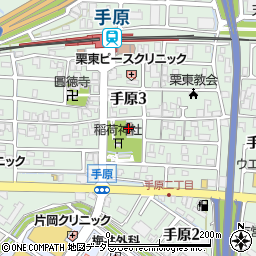 手原赤坂会館周辺の地図