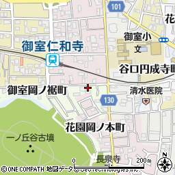 京都府京都市右京区御室岡ノ裾町30周辺の地図