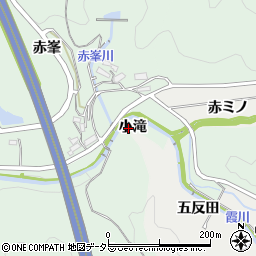 愛知県岡崎市奥殿町小滝周辺の地図