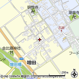 滋賀県蒲生郡日野町増田105周辺の地図