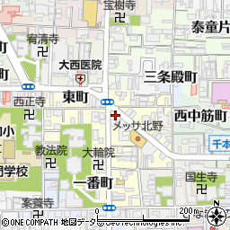 京都府京都市上京区三軒町70-1周辺の地図