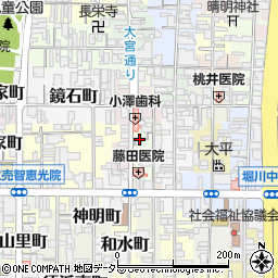 京都府京都市上京区梨木町周辺の地図