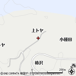 愛知県豊田市蕪木町上トヤ周辺の地図