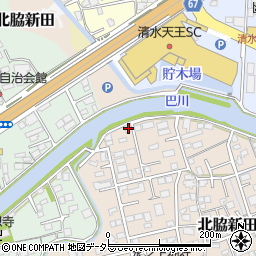静岡県静岡市清水区北脇新田431周辺の地図