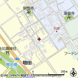 滋賀県蒲生郡日野町増田104周辺の地図