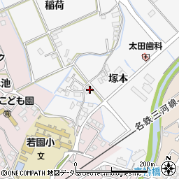 愛知県豊田市若林西町塚本周辺の地図