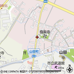 山田周辺の地図