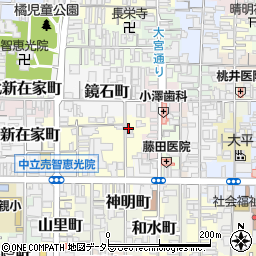 京都府京都市上京区下鏡石町周辺の地図