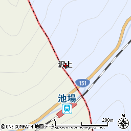 愛知県北設楽郡東栄町三輪沢上周辺の地図