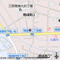 愛知県大府市明成町周辺の地図
