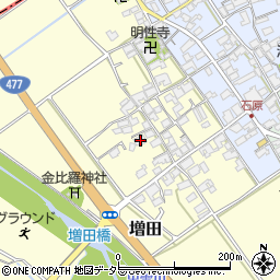 滋賀県蒲生郡日野町増田122周辺の地図