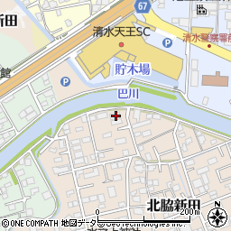 静岡県静岡市清水区北脇新田474周辺の地図