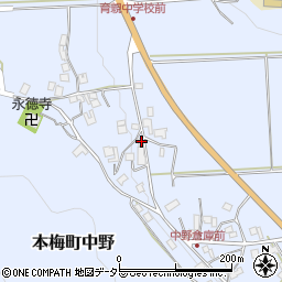 京都府亀岡市本梅町中野清水口28周辺の地図