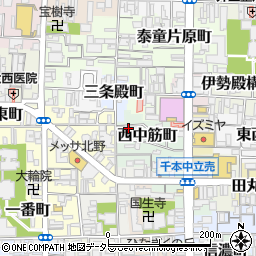 京都府京都市上京区西中筋町19-66周辺の地図