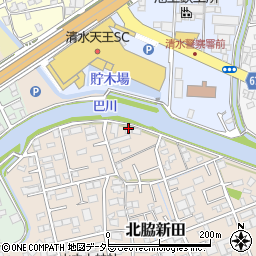 静岡県静岡市清水区北脇新田62-2周辺の地図