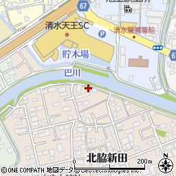 静岡県静岡市清水区北脇新田62-2周辺の地図