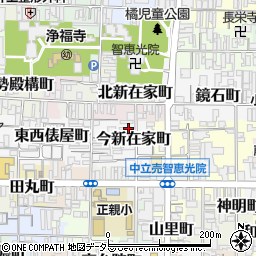 京都府京都市上京区今新在家町周辺の地図