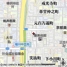 京都府京都市上京区松之下町周辺の地図