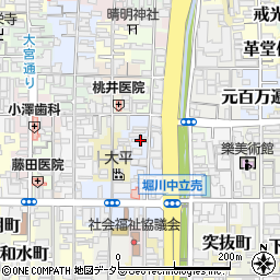 京都府京都市上京区福大明神町113周辺の地図