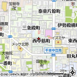京都府京都市上京区西中筋町19-70周辺の地図