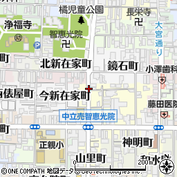 京都府京都市上京区新白水丸町周辺の地図