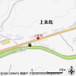 上来島周辺の地図