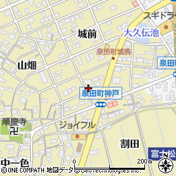 愛知県刈谷市泉田町城前166周辺の地図