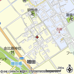 滋賀県蒲生郡日野町増田107周辺の地図