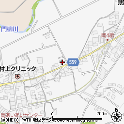 兵庫県西脇市黒田庄町岡263周辺の地図