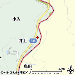 愛知県豊田市長沢町井上周辺の地図