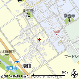 滋賀県蒲生郡日野町増田102周辺の地図