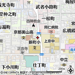 セブンイレブン京都新町一条店周辺の地図