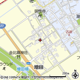 滋賀県蒲生郡日野町増田123周辺の地図