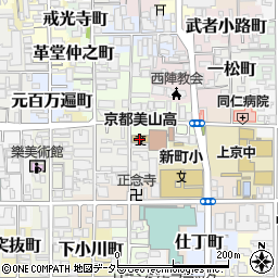 京都美山高等学校周辺の地図
