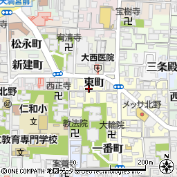 京都府京都市上京区東町37-4周辺の地図