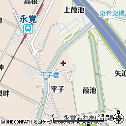 愛知県豊田市永覚町下高根周辺の地図