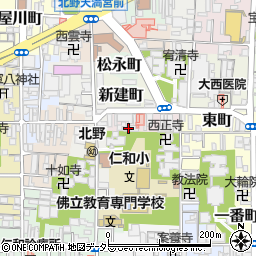 京都府京都市上京区西町16周辺の地図