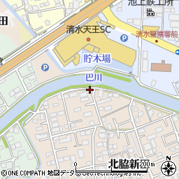 静岡県静岡市清水区北脇新田475周辺の地図