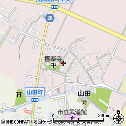 滋賀県草津市北山田町40周辺の地図