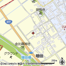 滋賀県蒲生郡日野町増田118周辺の地図