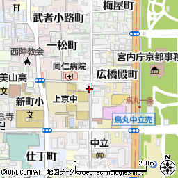 京都府京都市上京区薬屋町周辺の地図