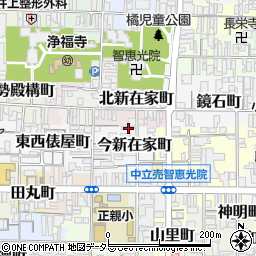 京都府京都市上京区今新在家町199周辺の地図