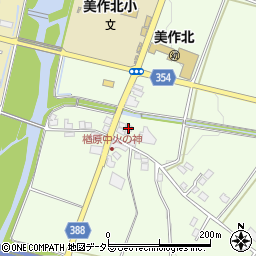 岡山県美作市楢原中140-2周辺の地図