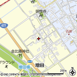 滋賀県蒲生郡日野町増田120周辺の地図