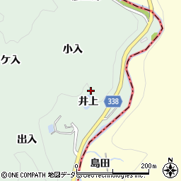 愛知県豊田市長沢町小入周辺の地図