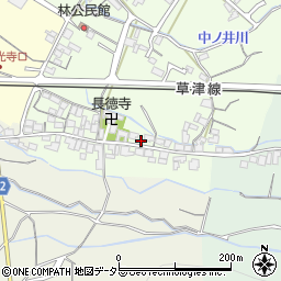 滋賀県栗東市林36周辺の地図