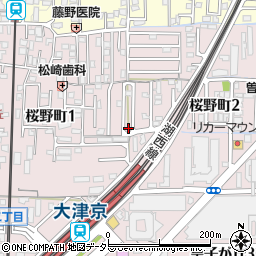 滋賀県大津市桜野町1丁目4-60周辺の地図