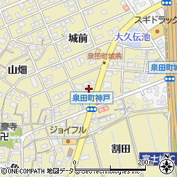 愛知県刈谷市泉田町城前145周辺の地図