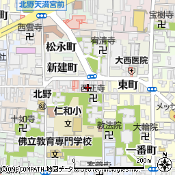 〒602-8371 京都府京都市上京区一条通御前東入西町の地図